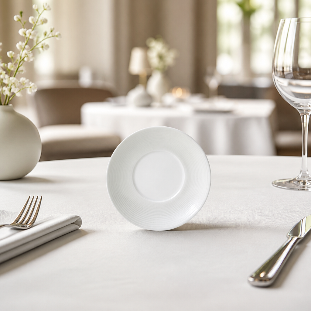 Commercial Bone China Espresso Saucers 120mm - 12 Pack