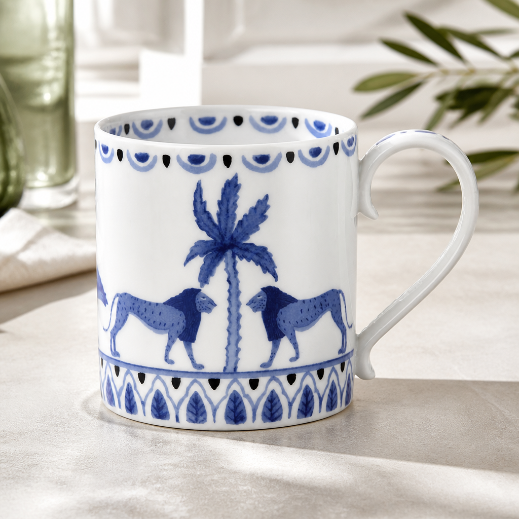 Commercial Coupe Mugs 350ml - 12 Pack Exotic Design