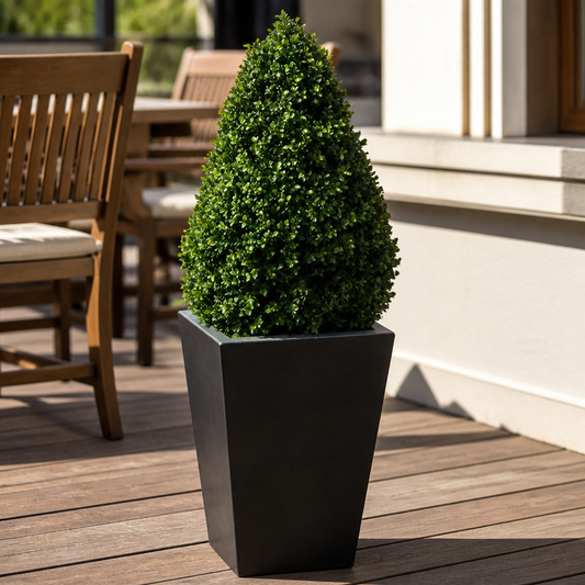 Artificial Topiary Buxus Pyramid 900mm Indoor Plant Decoration