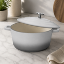 Commercial Casserole Dish 2.5L Cast Aluminium Grey Ombre