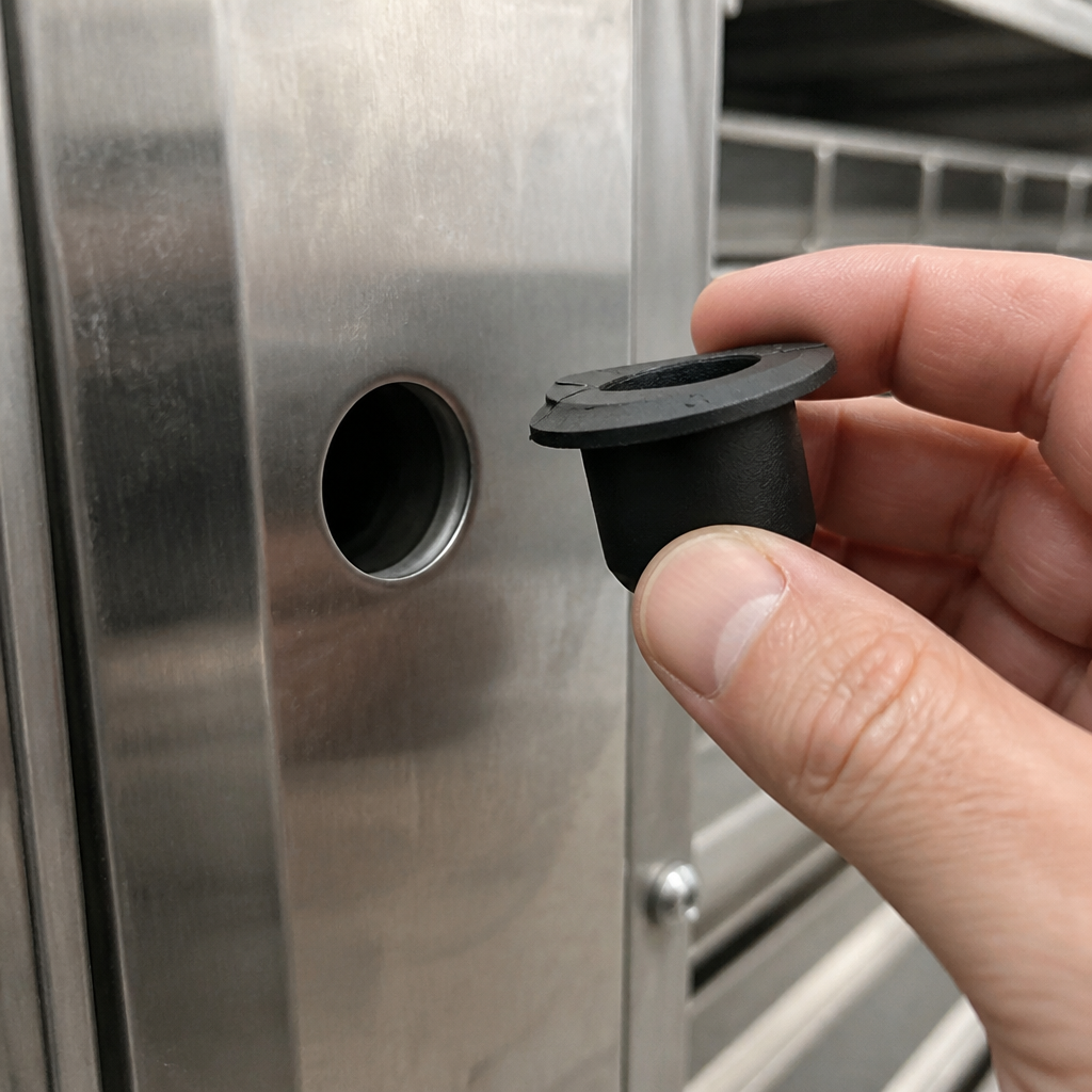 Genuine Silicone Door Column Plug for commercial ovens