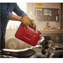 Premium Durable Metal Fuel Can 10 Litre Red with Easy Transport Handle - High-Quality Professional Grade for Industrial and Commercial Applications