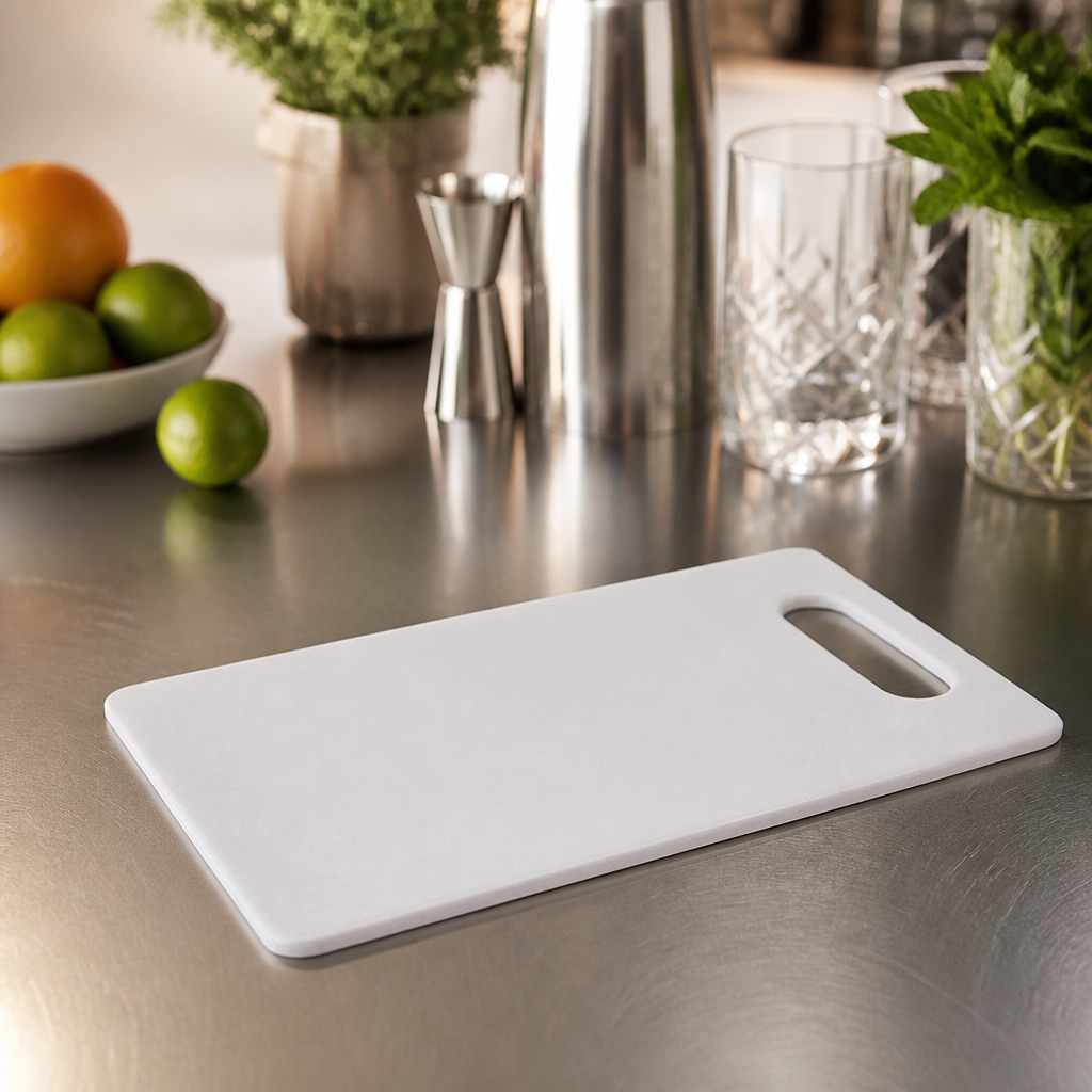 Commercial Bartenders Chopping Board 6mm Thick Plastic