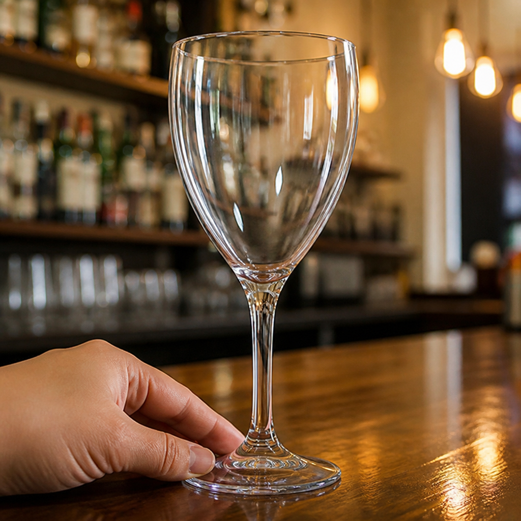 Durable Polycarbonate Wine Glasses 310ml CE Marked 12 Pack