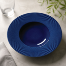 Commercial Deep Rimmed Bowls 285mm Gourmet Blue 6 Pack