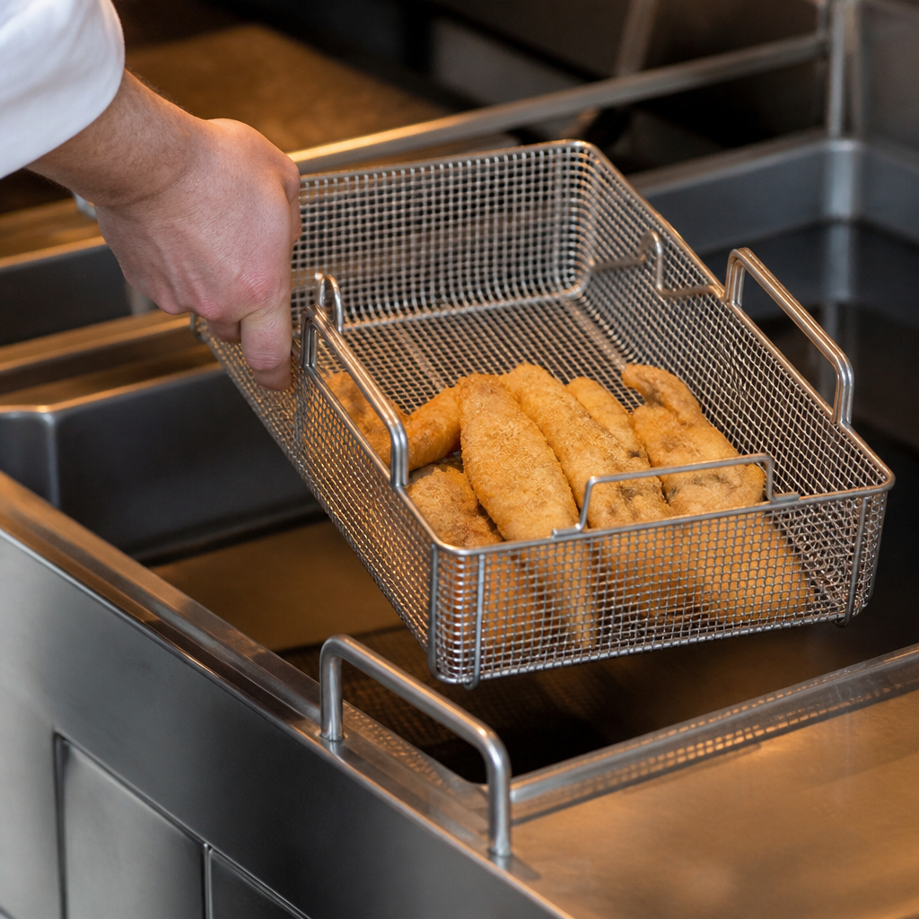Commercial Deep Frying Basket 535mm for iVario 2S Cookers