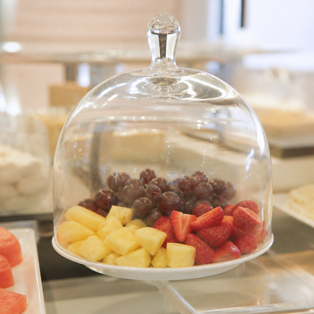 Medium Glass Cloches Food Covers - 6 Pack, 150mm Height