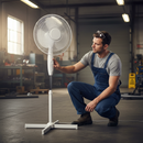 Premium Electric Pedestal Fan 16" with Adjustable Tilt, Multiple Speed Settings, and Oscillating Feature for Enhanced Air Circulation