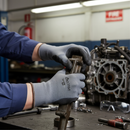 Premium Fully Coated Nitrile Dipped Gloves with Polyester Liner for Enhanced Grip and Comfort
