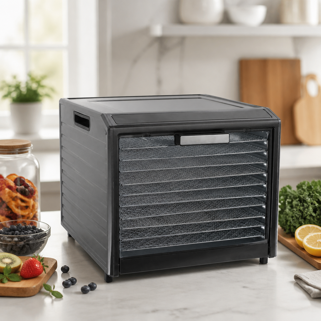 10 Tray Commercial Digital Dehydrator with Clear Viewing Window