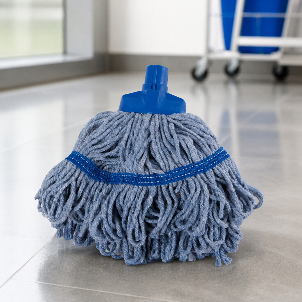 Mini Mop Head Blue Socket Compatible with Interchangeable Handle