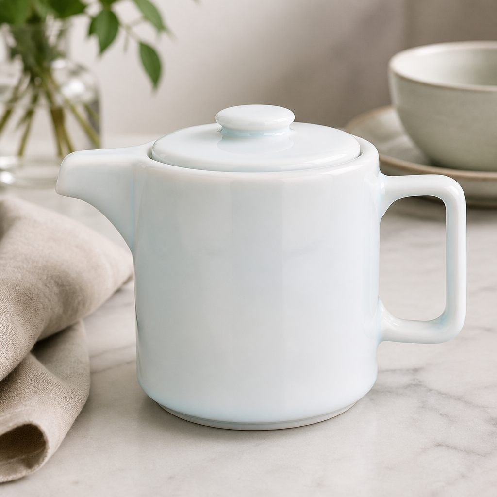 Commercial Porcelain Teapots 450ml with Infuser - 2 Pack