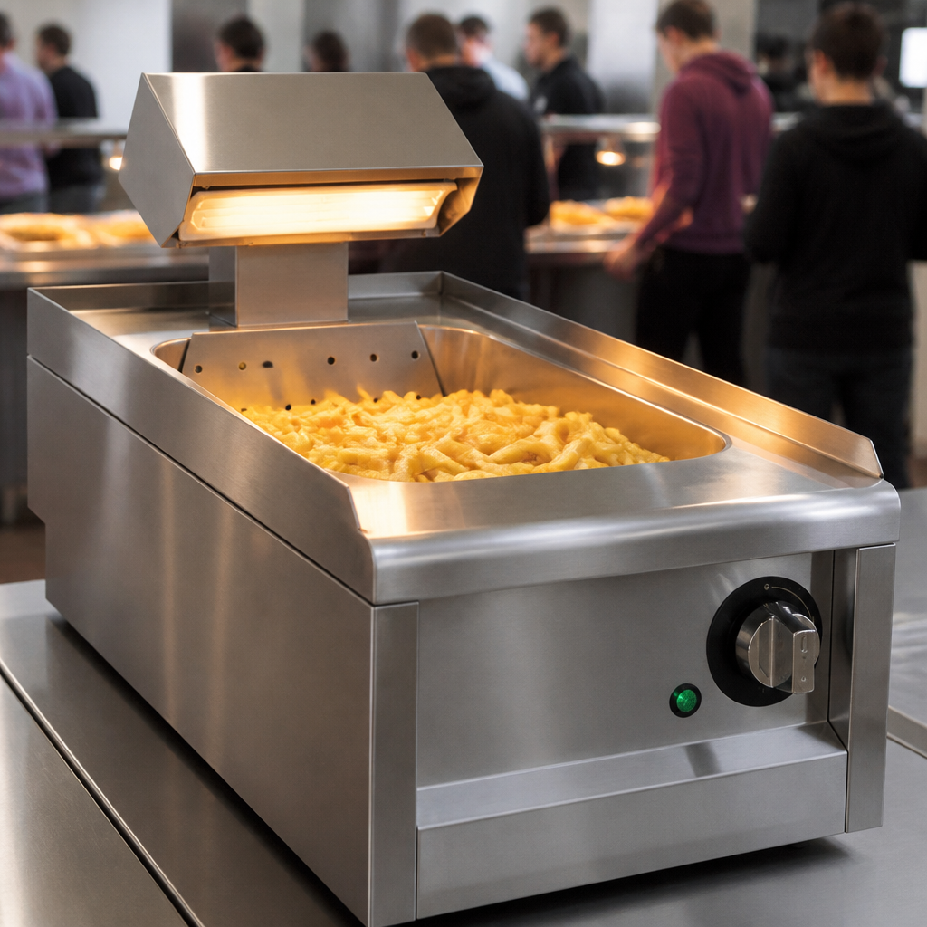 600mm Electric Chip Scuttle for commercial kitchens