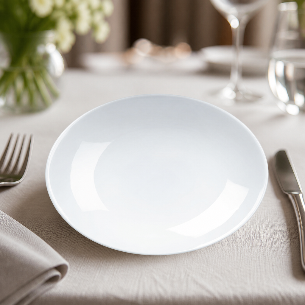 Commercial Balance Coupe Plates 165mm - 6 Pack Porcelain