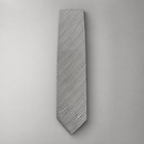 Commercial Waiting Uniform Silver and Black Fine Stripe Tie