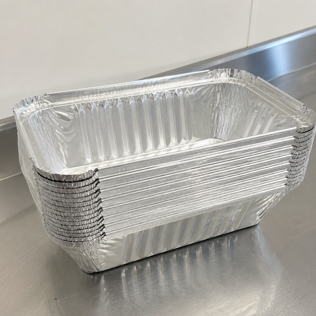 Large 660ml Aluminium Takeaway Food Containers 500 Pack