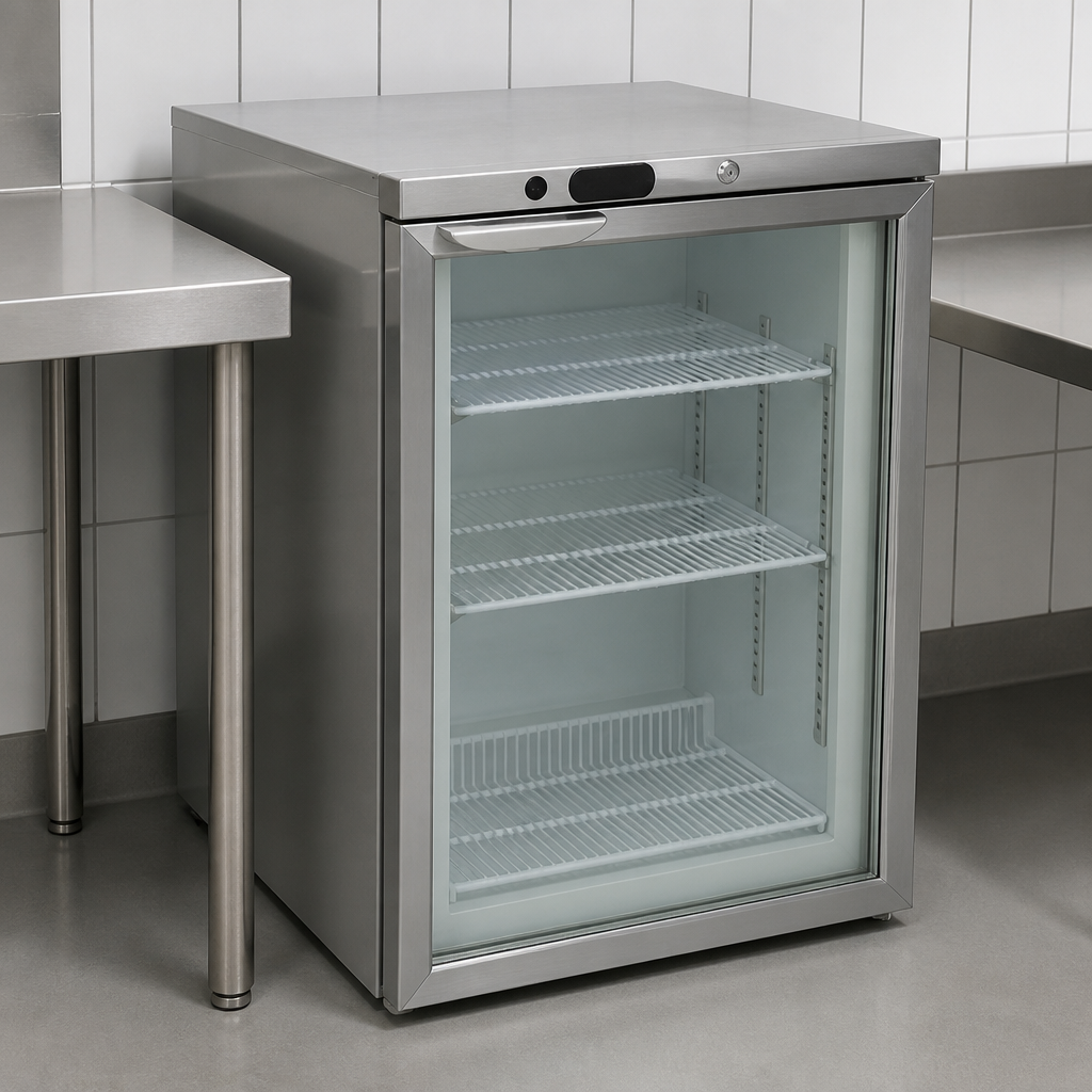 105Ltr Commercial Glass Door Undercounter Freezer
