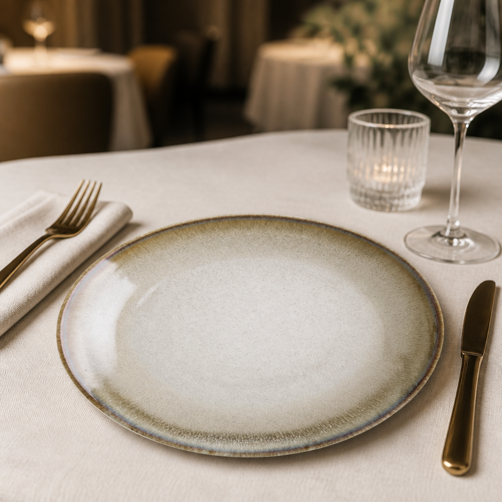 Commercial Coupe Plates 270mm Taupe Stoneware 6 Pack