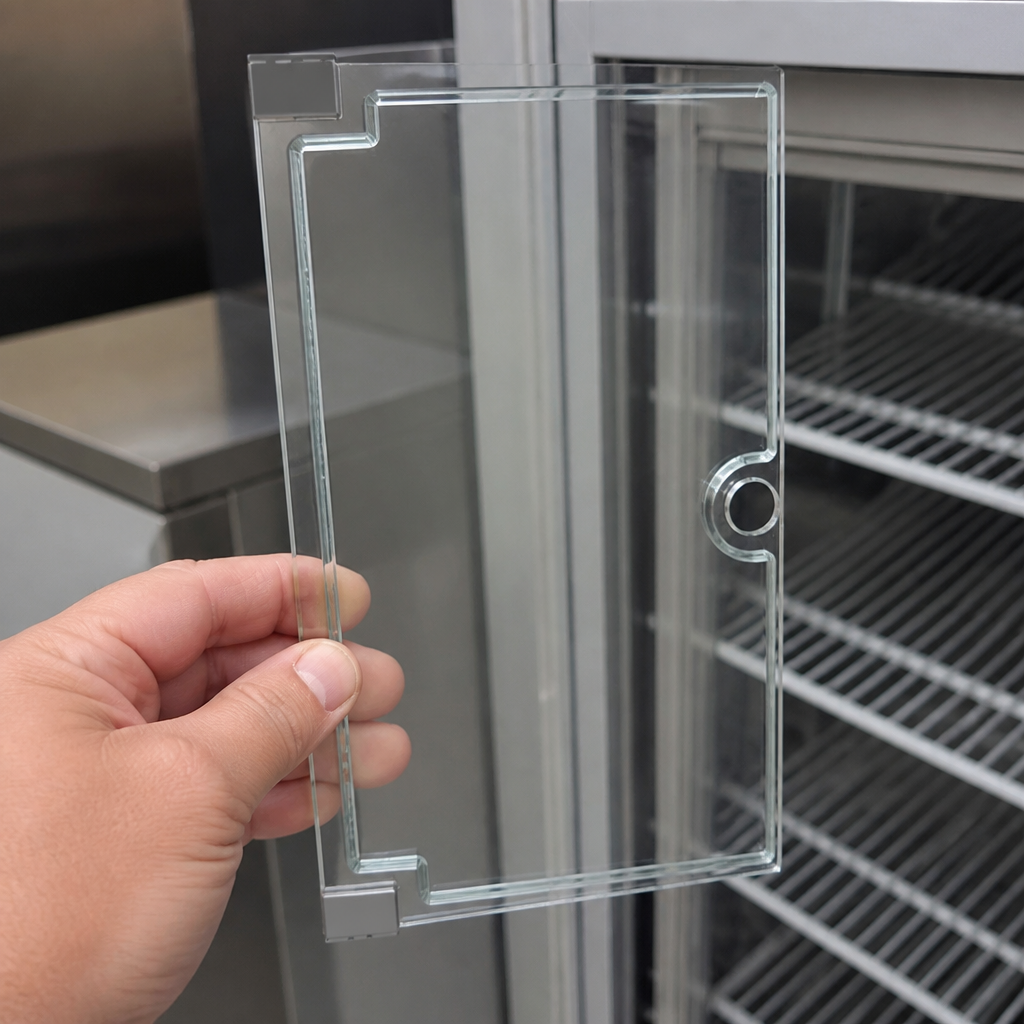 Dual Glazed Door for Commercial Merchandiser 856mm High