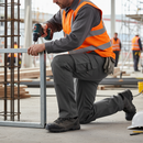 Premium Heavy Duty Trousers with Multiple Pockets and Reflective Tabs, Washable at 60 Degrees - Sizes 28-52