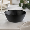 Commercial Melamine Bowl 205mm 1.2L Black Dishwasher Safe