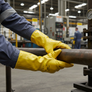 Premium Nitrile Fully Coated Gloves - Abrasion Resistant with Cotton Lining and Elasticated Cuffs for Comfort and Flexibility