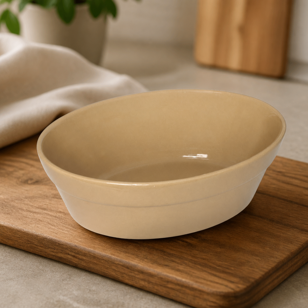 Commercial Stoneware Oval Pie Dishes 395ml 6 Pack
