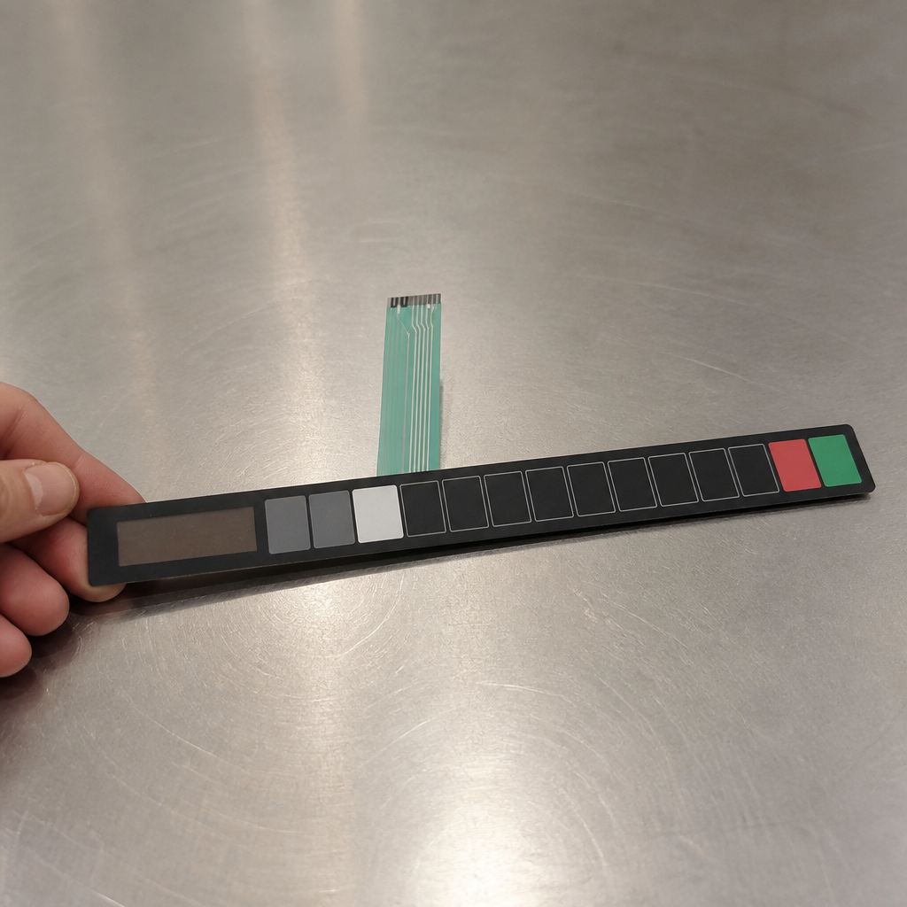 Commercial Microwave Membrane Switch 35mm High Plastic Component