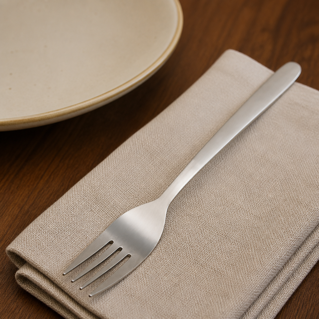 12 pack of high-polish stainless steel commercial table forks