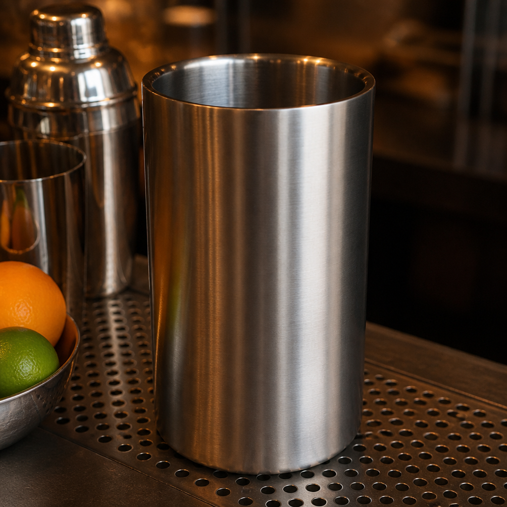 Commercial stainless steel wine cooler for single bottle capacity