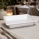 Commercial Half Size Gastronorm Dish 2.5L Porcelain White
