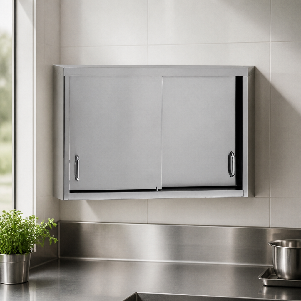 Commercial Stainless Steel Wall Cupboard 900mm Capacity