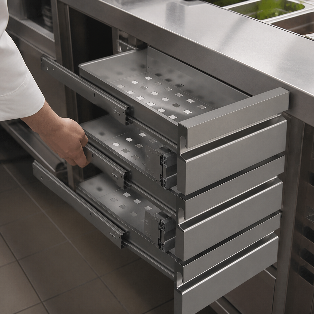 1/3GN Commercial Counter Drawer Kit for Refrigerated Units