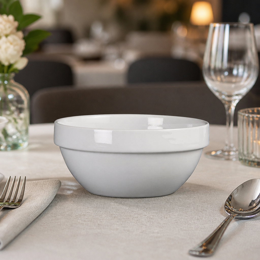 Commercial Porcelain Cereal Bowls 540ml 12 Pack