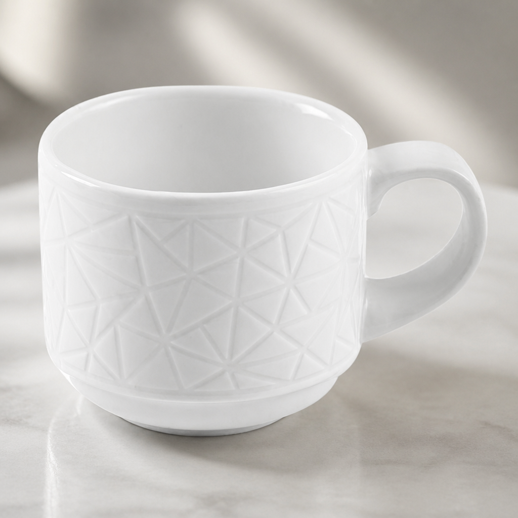 Commercial Abstract Cups 85ml - Set of 12 Fine China