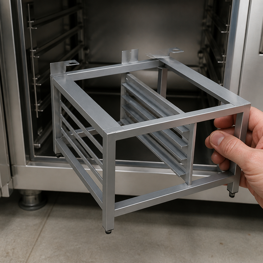 Commercial Oven Support Frame for 5 Tray Steamer Oven