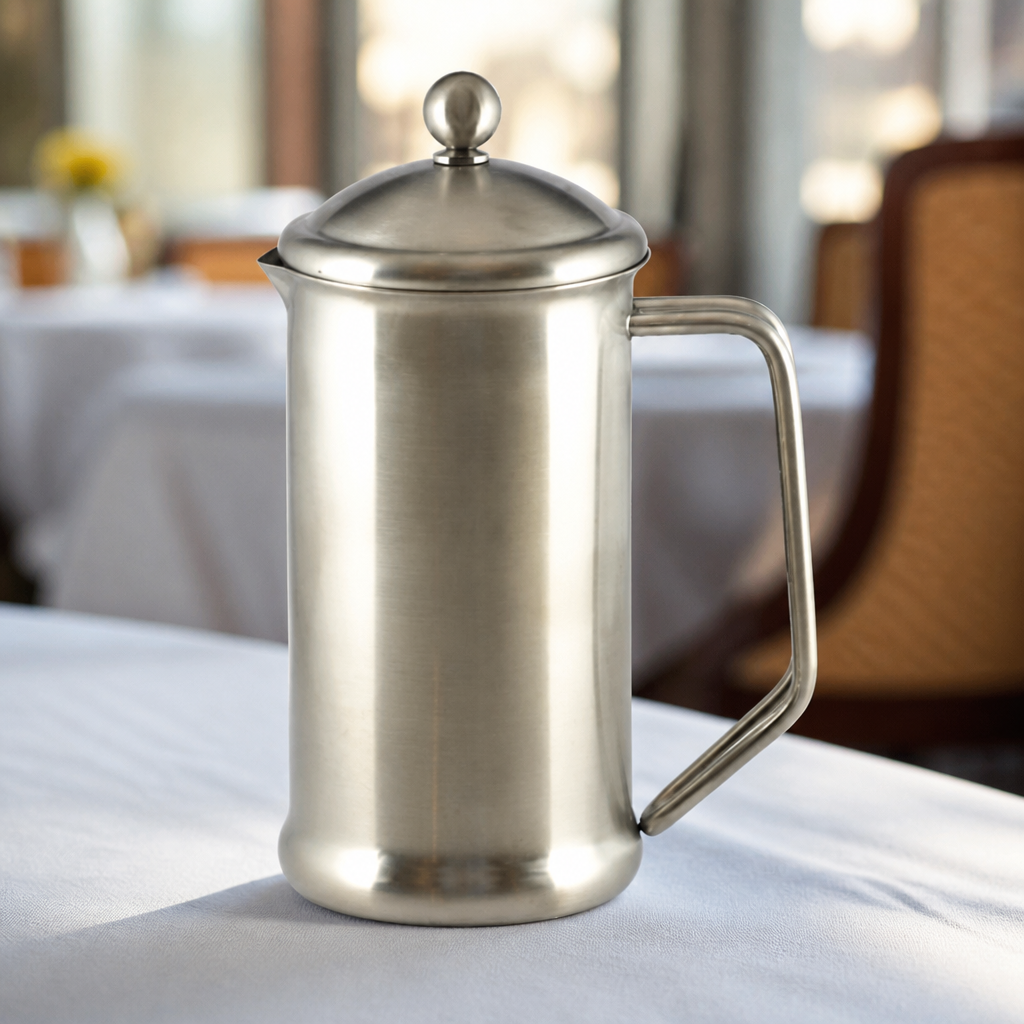 900ml Commercial Stainless Steel Cafetiere for 6 Cups