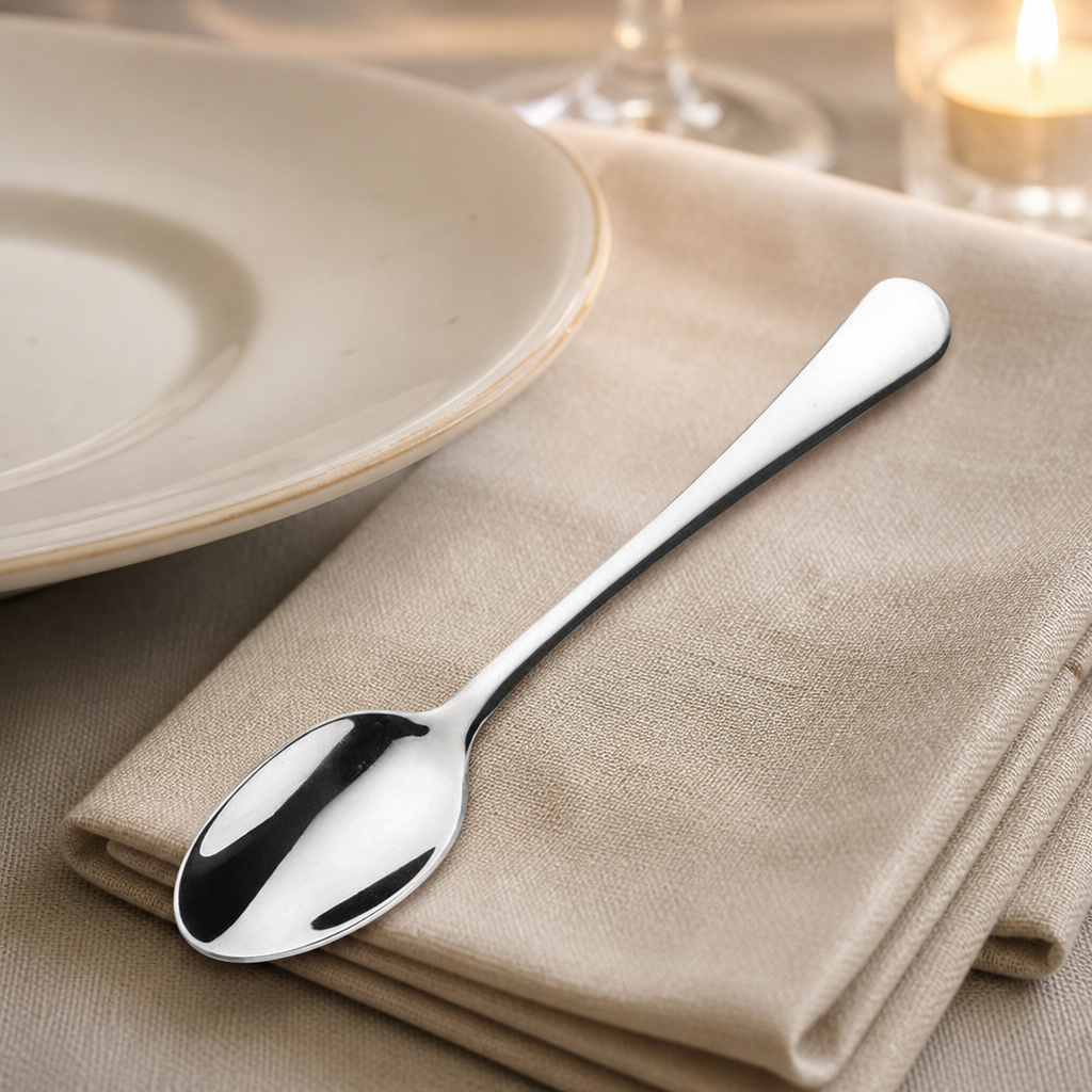 Commercial stainless steel teaspoons 12 pack 141mm length