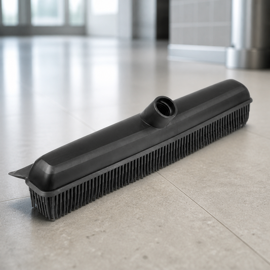 Commercial Rubber Broom Head 340mm with Squeegee for Floors