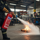 Heavy Duty 9kg ABC Powder Fire Extinguisher with Kitemark Certification for Class A, B, and C Fires