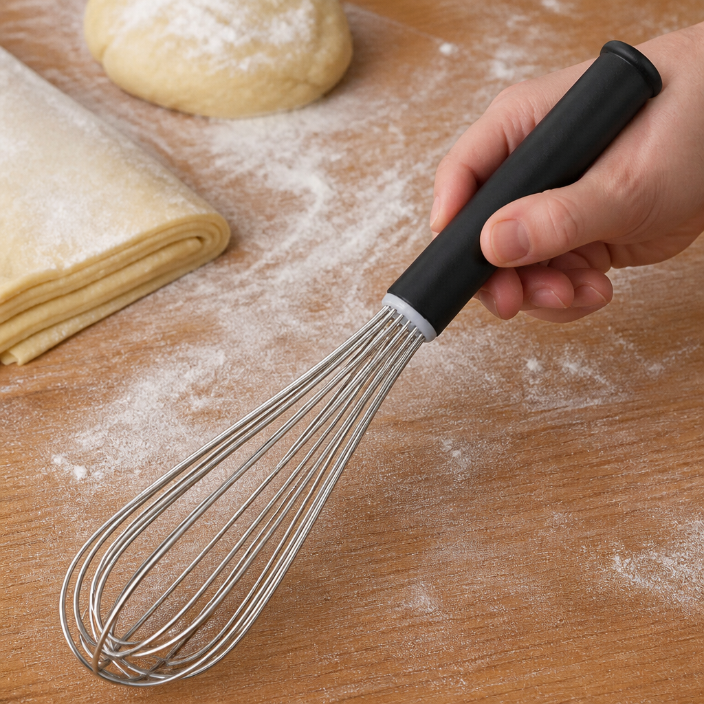 Heavy Duty 12" Stainless Steel Whisk for Commercial Kitchens