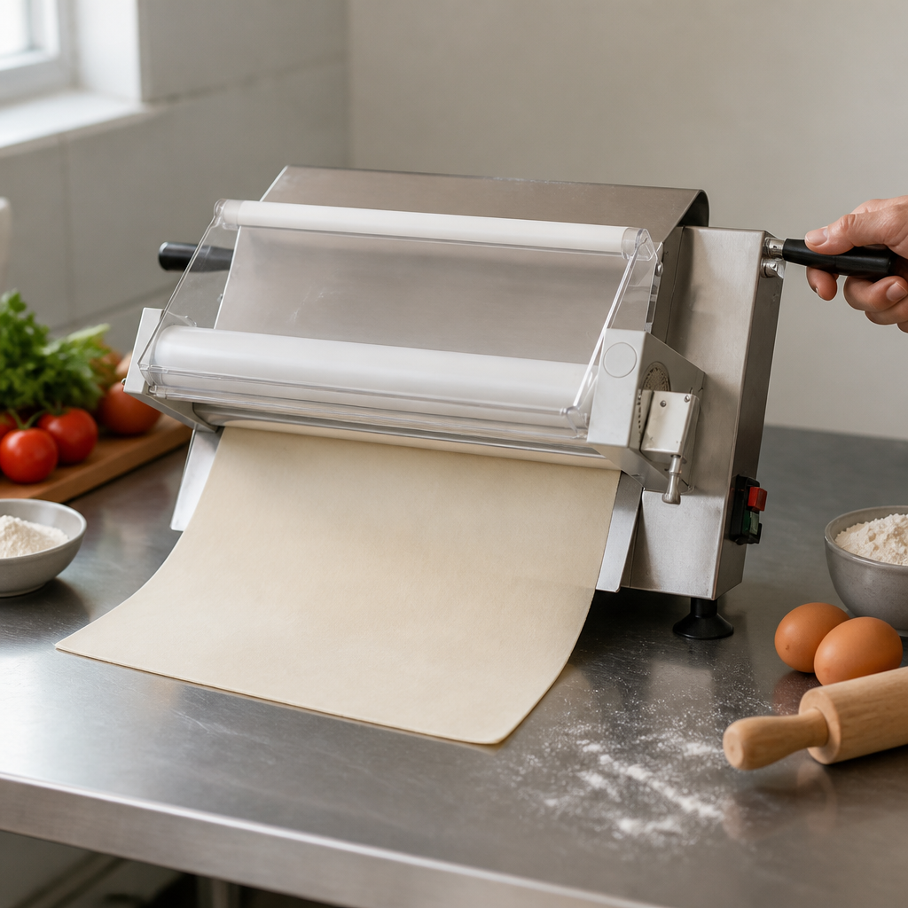 12" Commercial Dough Shaper Rolling Machine in stainless steel