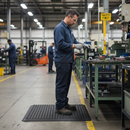 Premium Anti-Fatigue Matting with Flexible Dome Construction - Black 900x1200MM for Comfort and Productivity