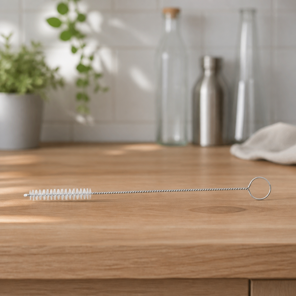 Commercial Bottle Cleaning Brush with Flexible Handle and Nylon Bristles