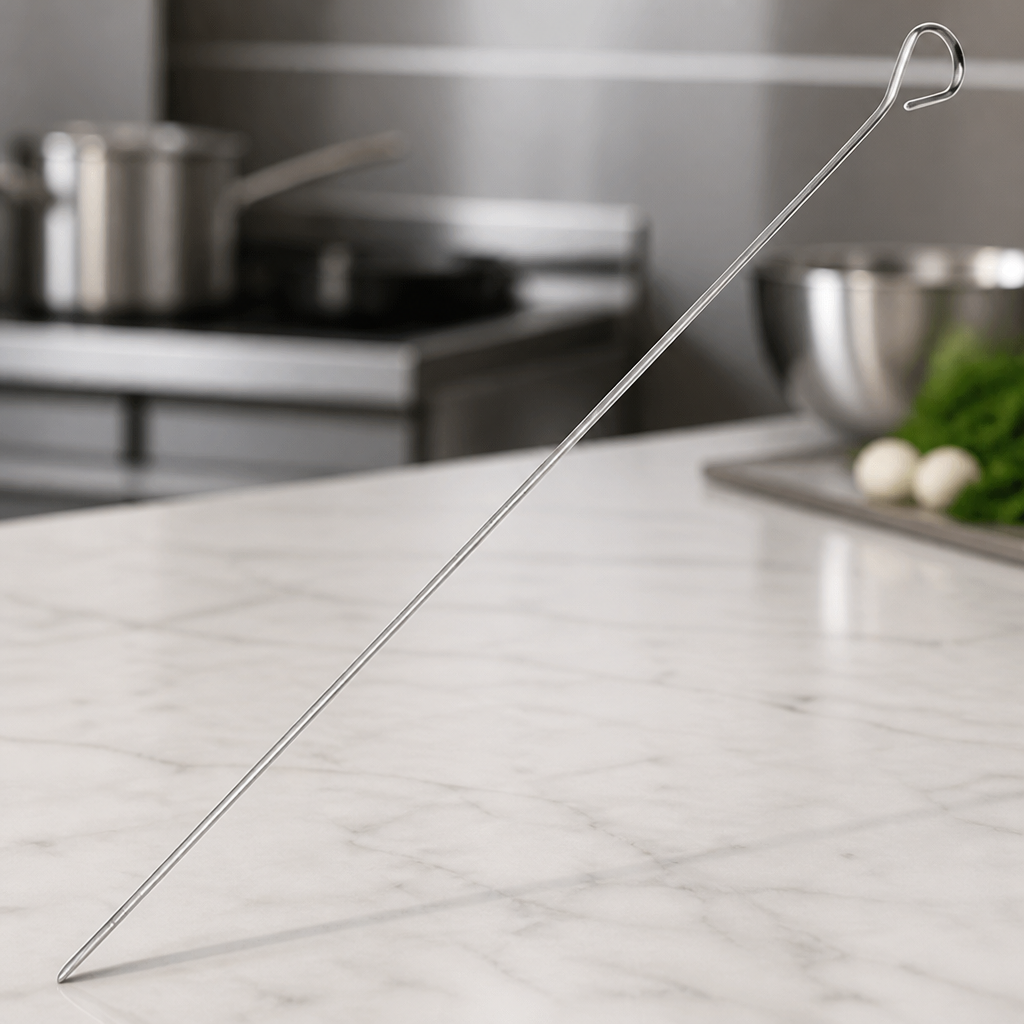 400mm Stainless Steel Skewers for Commercial Meat Preparation