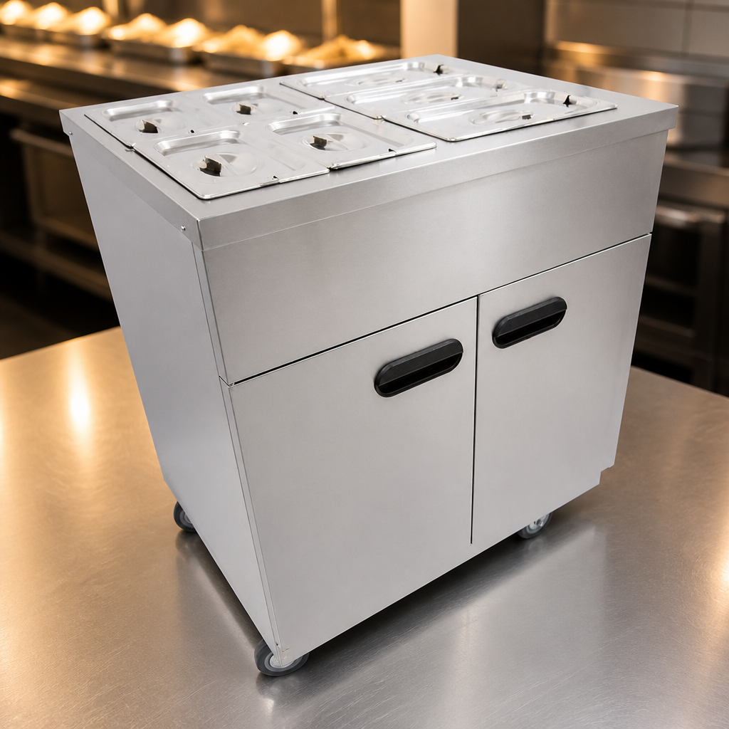 Commercial Hot Cupboard Mobile Servery for 30 meals