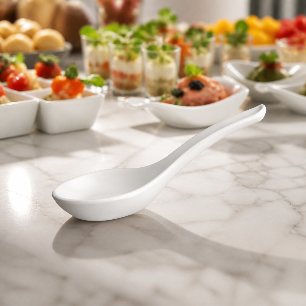 Commercial Party Spoon 135x45mm Recycled Plastic 12 Pack