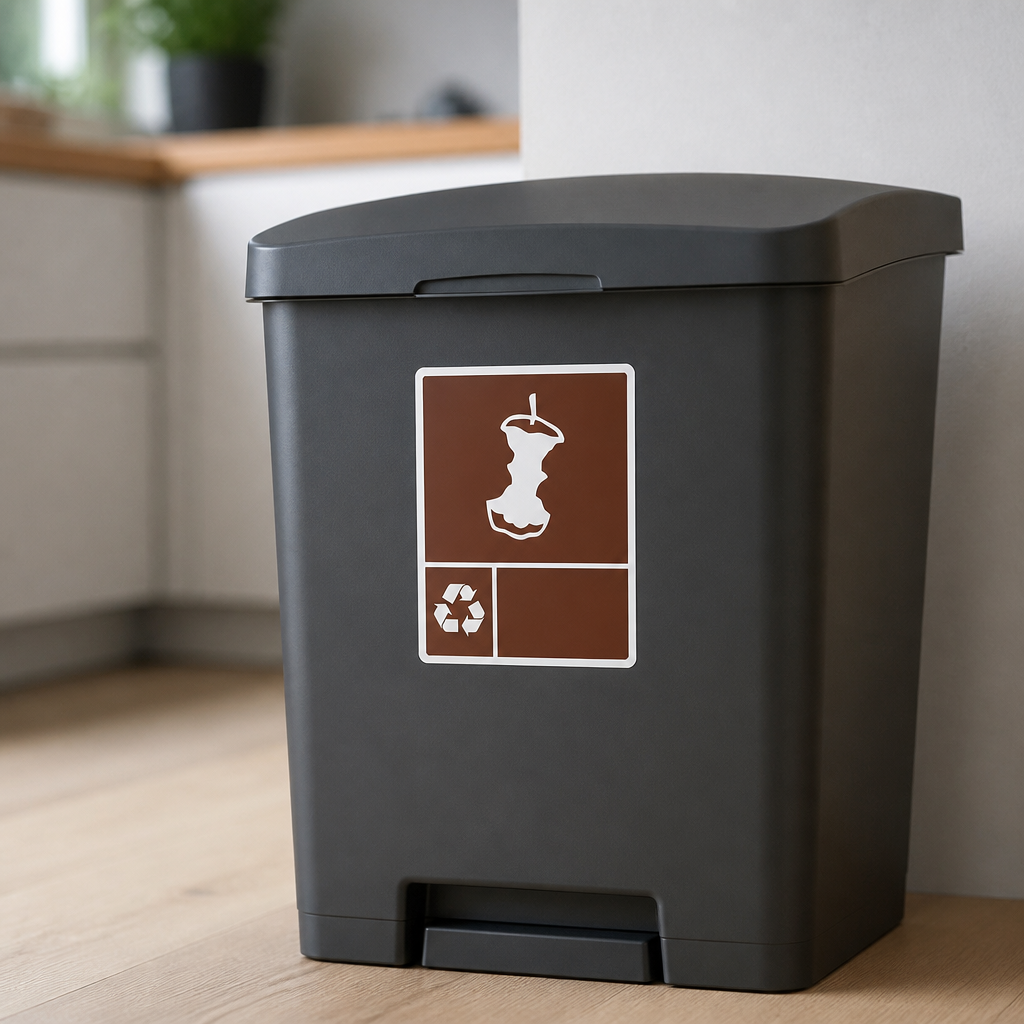 Food Waste Label for Slim Bin - Adhesive Paper - 160mm