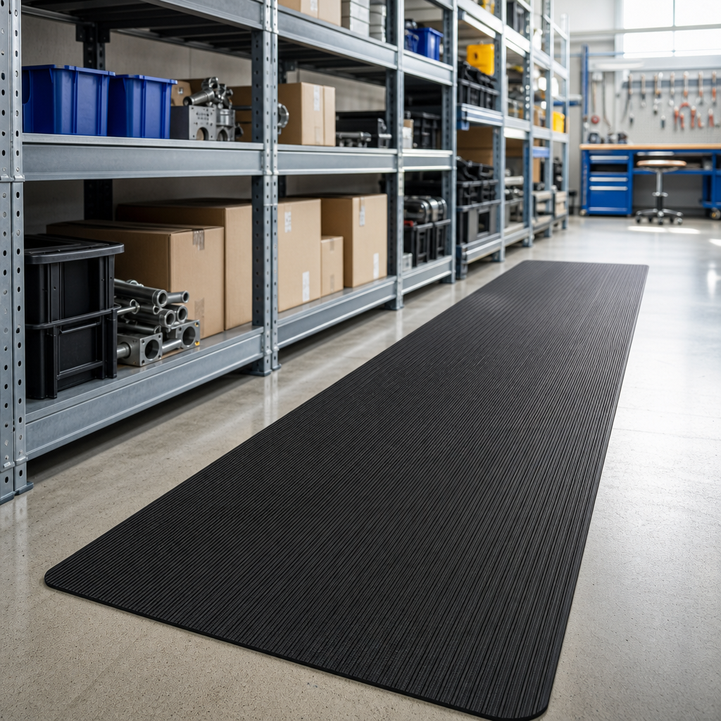 Fine Rib Rubber Anti-Slip Safety Matting Rolls