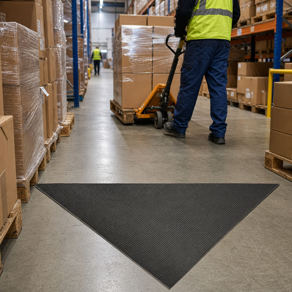 Fine Rib Rubber Anti-Slip Safety Matting Rolls